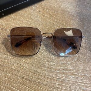 Givenchy Brown and Gold Sunglasses
